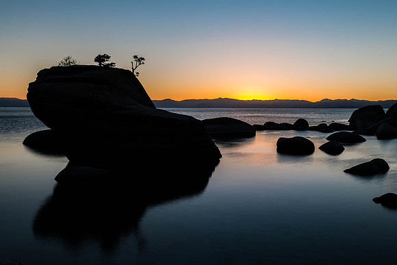 Bonsai Rock near the Shore of Lake Tahoe, Nevada